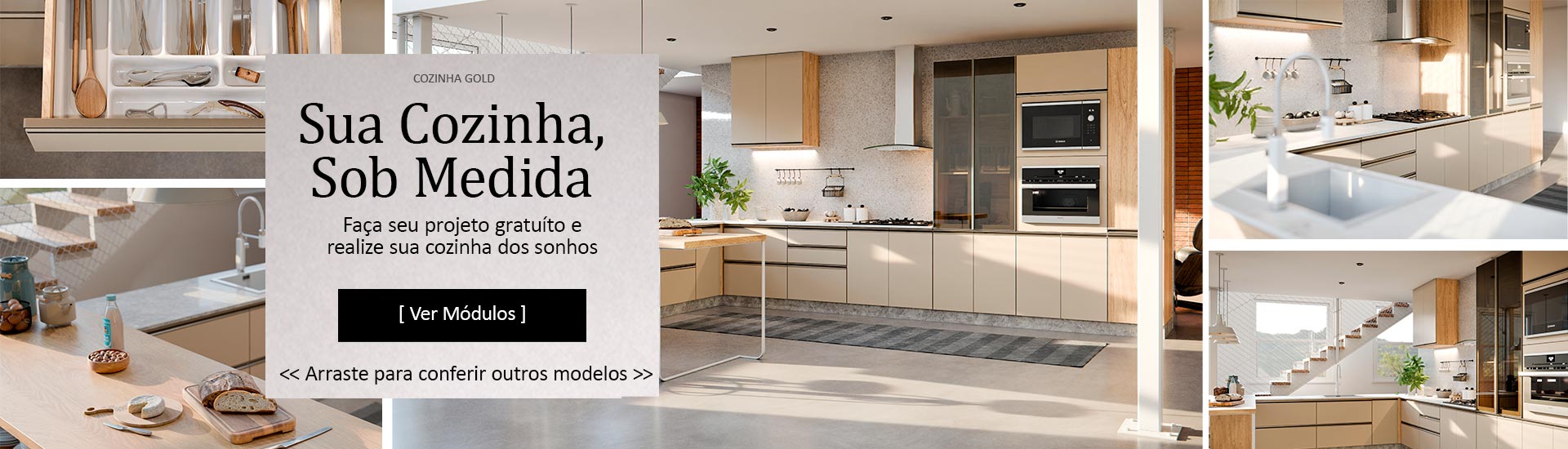Cozinha Modulada Gold Robel Hanover Fendi Cozinha Modulada Gold Robel Hanover Fendi