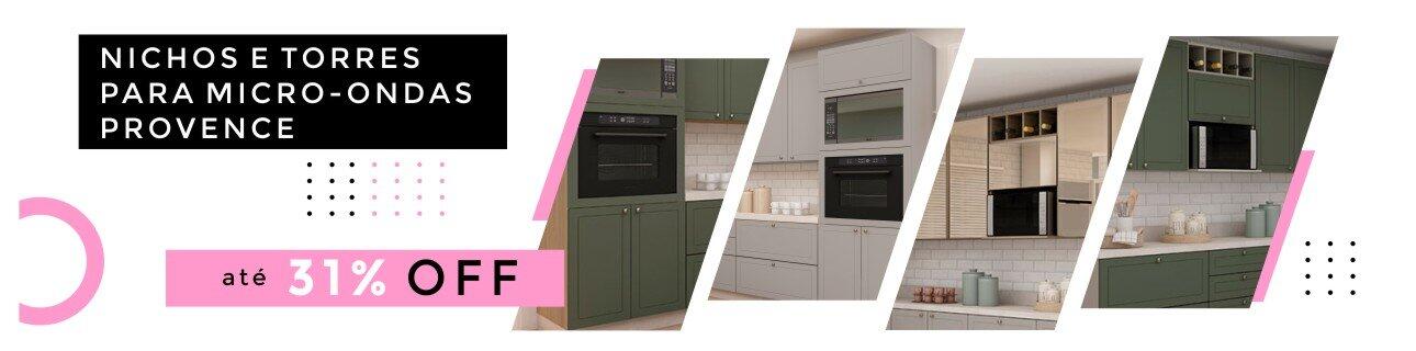 Nichos e Torres Para Micro-Ondas Cozinha Modulada Provence