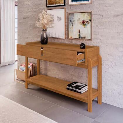 Aparador 130cm 2 Gavetas Sala Lizz Casa D Cedro