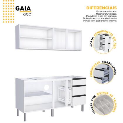 Cozinha Completa Gaia 180 Cozimax | Loja de Móveis Online