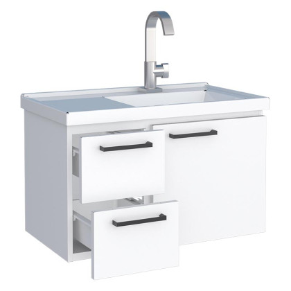 Gabinete de Banheiro - Oferta Armário Romã 60 Cozimax Branco