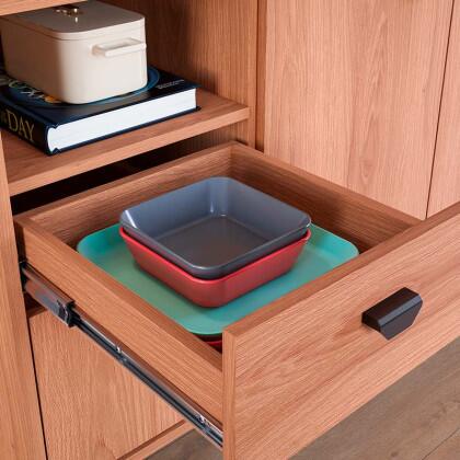 Kit Cozinha Compacta Completa 120x180cm 4 Portas 2 Gavetas Agata