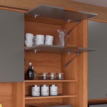 Cozinha Grande Completa 240x220cm 10 Portas 3 Gavetas Astra 2.4