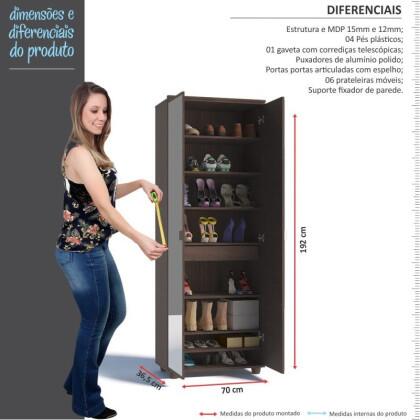 Oferta de Hoje | Sapateira Melissa Imcal com Espelho | Loja de