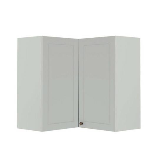 Módulo Armário Aéreo Canto L 88x76x34cm 100% MDF Cozinha Provence Robel Branco/Branco Matte