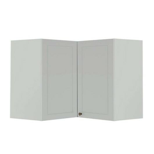 Módulo Armário Aéreo Canto L 68x96x56cm 100% MDF Cozinha Provence Robel Branco/Branco Matte