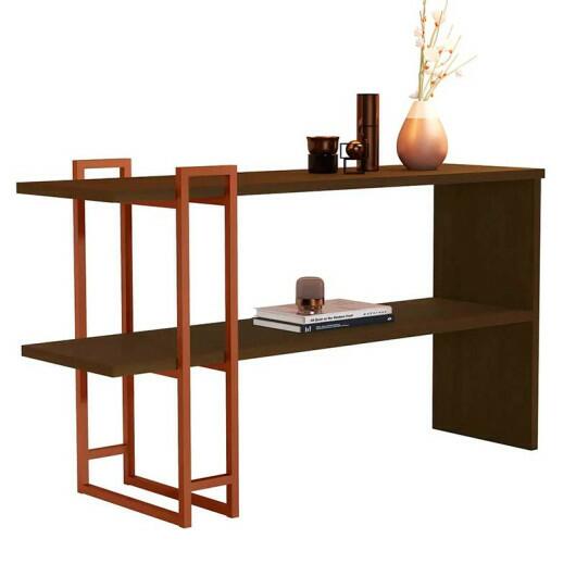 Aparador 136cm Pés Ferro 4034 Luxo JB Bechara Canela/Bronze
