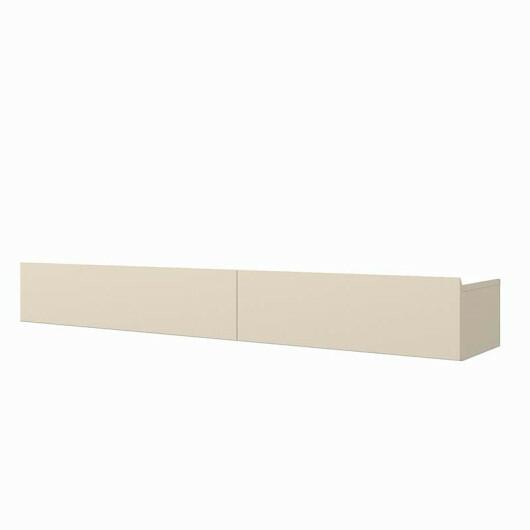 Aparador Rack Suspenso Sala 2 Gavetas 157cm Nobre Gelius Off White