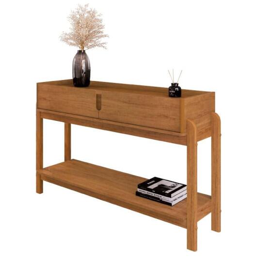 Aparador 130cm 2 Gavetas Sala Lizz Casa D Cedro