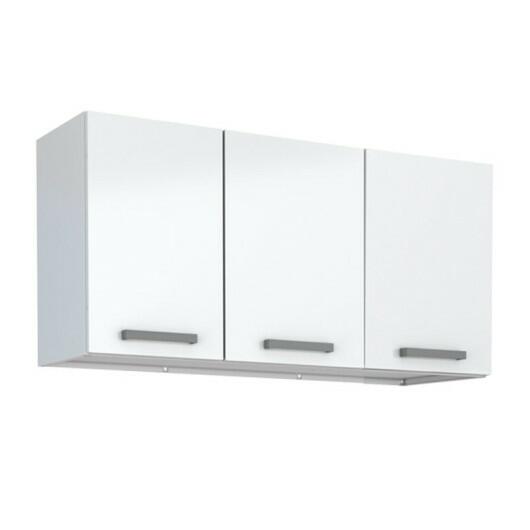 Armário Aéreo de Cozinha 3 Portas Eros Flat 120 Cozimax Branco