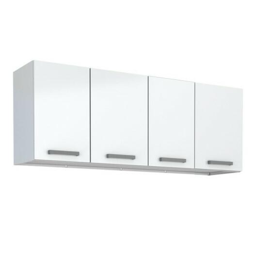 Armário Aéreo de Cozinha 4 Portas Eros Flat 140 Cozimax Branco