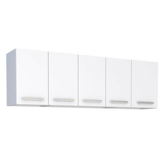 Armário Aéreo de Cozinha Aço 5 Portas Vênus 180 Cozimax Branco