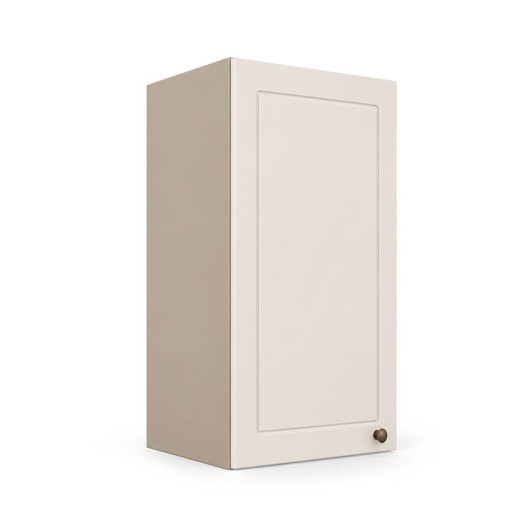 Módulo Armário Aéreo 30x68x34cm 1 Porta 100% MDF Cozinha Provence Robel Fendi/Off White Matte