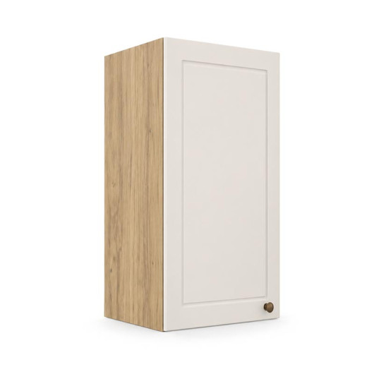 Módulo Armário Aéreo 30x68x34cm 1 Porta 100% MDF Cozinha Provence Robel Hanover/Off White Matte
