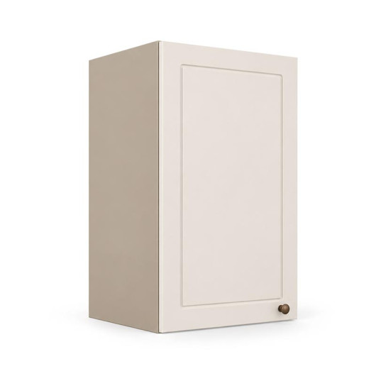 Módulo Armário Aéreo 40x68x34cm 1 Porta 100% MDF Cozinha Provence Robel Fendi/Off White Matte