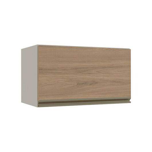 Módulo Armário Aéreo 60cm Porta Basculante 100% MDF Cozinha Modulada Gold Robel Fendi/Hanover