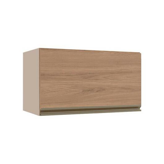 Módulo Armário Aéreo 60cm Porta Basculante 100% MDF Cozinha Modulada Gold J Robel Fendi/Hanover