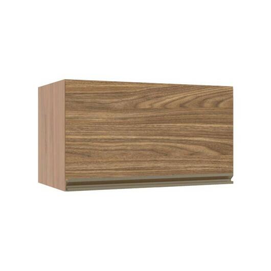 Módulo Armário Aéreo 60cm Porta Basculante 100% MDF Cozinha Modulada Gold J Robel Hanover/Amendoeira BP