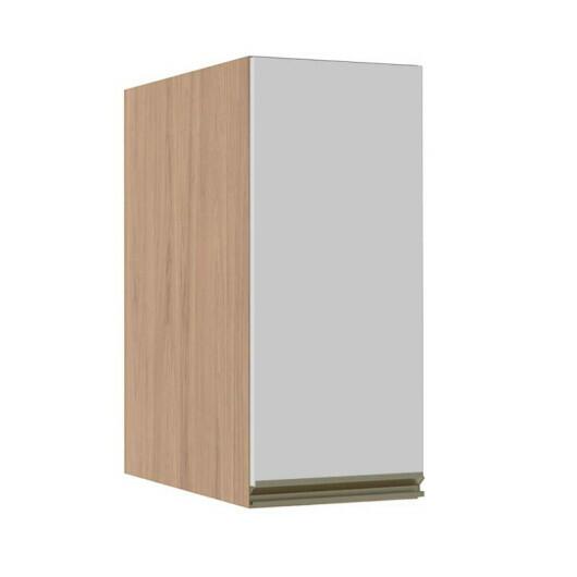 Módulo Armário Aéreo 68x30x56cm 1 Porta 100% MDF Cozinha Modulada Gold J Robel Hanover/Branco Matte