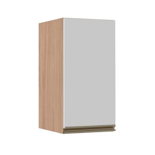 Módulo Armário Aéreo 68x35x34 1 Porta 100% MDF Cozinha Modulada Gold J Robel Hanover/Branco Matte