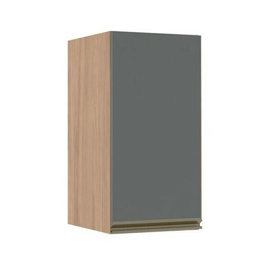 Módulo Armário Aéreo 68x35x34 1 Porta 100% MDF Cozinha Modulada Gold J Robel Hanover/Cinza Matte