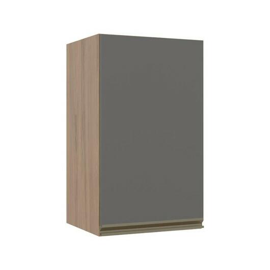 Módulo Armário Aéreo 68x40 1 Porta 100% MDF Cozinha Modulada Gold Robel Hanover/Cinza