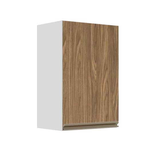 Módulo Armário Aéreo 68x40x34cm 1 Porta 100% MDF Cozinha Modulada Gold J Robel Branco/Amendoeira BP Módulo Armário Aéreo 68x40x34cm 1 Porta 100% MDF Cozinha Modulada Gold J Robel Branco/Amendoeira BP