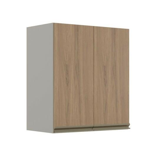 Módulo Armário Aéreo 68x60 2 Portas 100% MDF Cozinha Modulada Gold Robel Fendi/Hanover