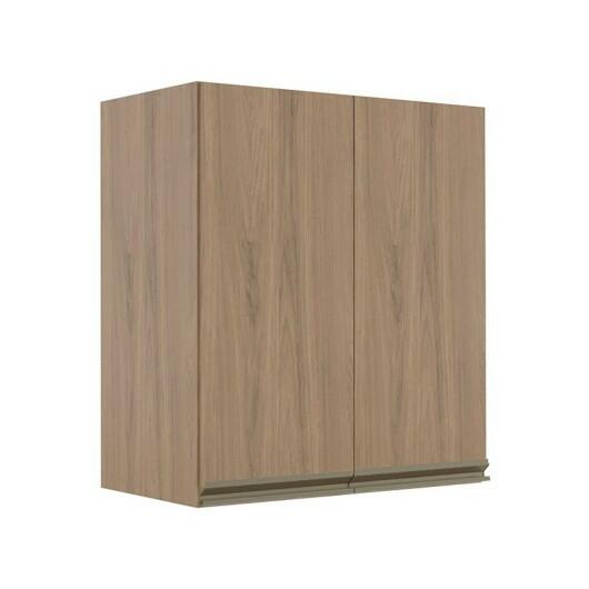 Módulo Armário Aéreo 68x60 2 Portas 100% MDF Cozinha Modulada Gold Robel Hanover/Hanover
