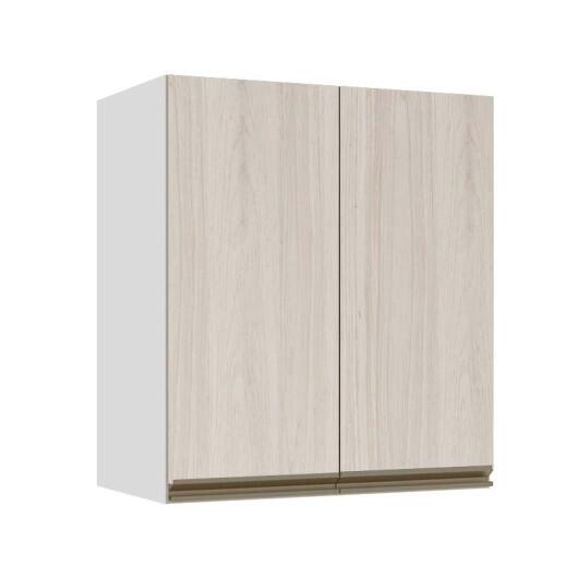 Módulo Armário Aéreo 68x60x34cm 2 Portas 100% MDF Cozinha Modulada Gold J Robel Branco/Aspen Módulo Armário Aéreo 68x60x34cm 2 Portas 100% MDF Cozinha Modulada Gold J Robel Branco/Aspen
