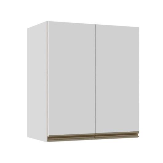 Módulo Armário Aéreo 68x60x34cm 2 Portas 100% MDF Cozinha Modulada Gold J Robel Branco/Branco Matte Módulo Armário Aéreo 68x60x34cm 2 Portas 100% MDF Cozinha Modulada Gold J Robel Branco/Branco Matte