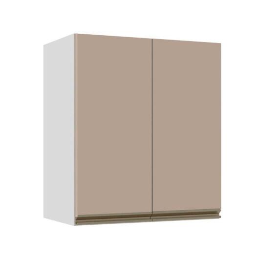 Módulo Armário Aéreo 68x60x34cm 2 Portas 100% MDF Cozinha Modulada Gold J Robel Branco/Fendi Matte Módulo Armário Aéreo 68x60x34cm 2 Portas 100% MDF Cozinha Modulada Gold J Robel Branco/Fendi Matte