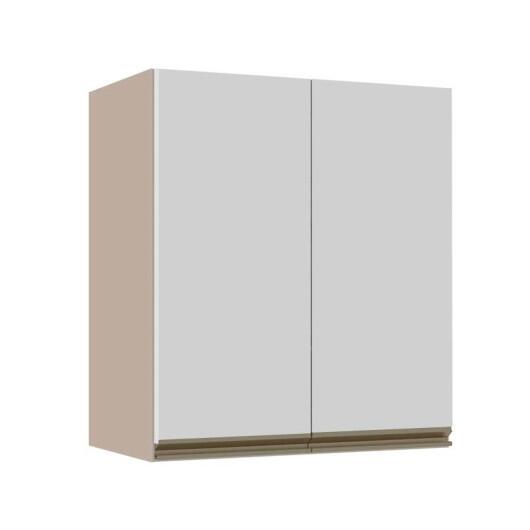 Módulo Armário Aéreo 68x60x34cm 2 Portas 100% MDF Cozinha Modulada Gold J Robel Fendi/Branco Matte Módulo Armário Aéreo 68x60x34cm 2 Portas 100% MDF Cozinha Modulada Gold J Robel Fendi/Branco Matte