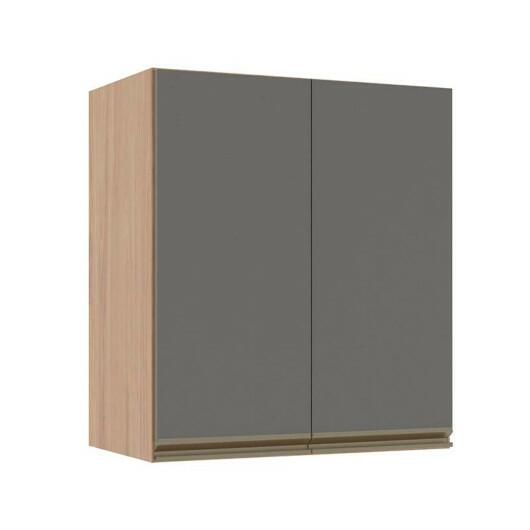 Módulo Armário Aéreo 68x60x34cm 2 Portas 100% MDF Cozinha Modulada Gold J Robel Hanover/Cinza Matte Módulo Armário Aéreo 68x60x34cm 2 Portas 100% MDF Cozinha Modulada Gold J Robel Hanover/Cinza Matte