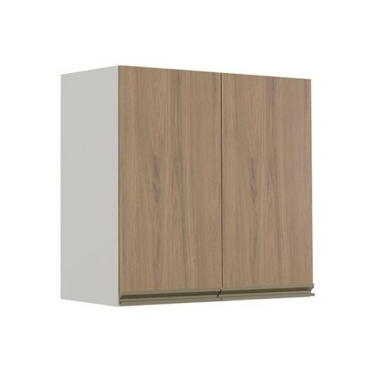 Módulo Armário Aéreo 68x70 2 Portas 100% MDF Cozinha Modulada Gold Robel Fendi/Hanover