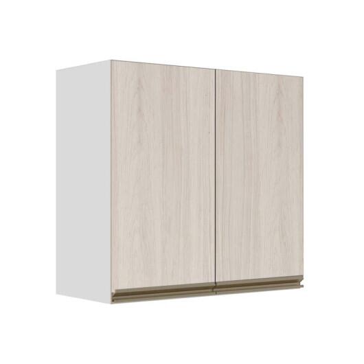 Módulo Armário Aéreo 68x70x34cm 2 Portas 100% MDF Cozinha Modulada Gold J Robel Branco/Aspen Módulo Armário Aéreo 68x70x34cm 2 Portas 100% MDF Cozinha Modulada Gold J Robel Branco/Aspen