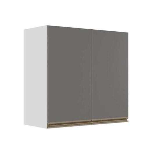 Módulo Armário Aéreo 68x70x34cm 2 Portas 100% MDF Cozinha Modulada Gold J Robel Branco/Cinza Matte Módulo Armário Aéreo 68x70x34cm 2 Portas 100% MDF Cozinha Modulada Gold J Robel Branco/Cinza Matte