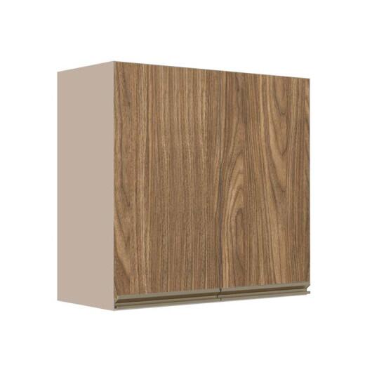 Módulo Armário Aéreo 68x70x34cm 2 Portas 100% MDF Cozinha Modulada Gold J Robel Fendi/Amendoeira BP Módulo Armário Aéreo 68x70x34cm 2 Portas 100% MDF Cozinha Modulada Gold J Robel Fendi/Amendoeira BP
