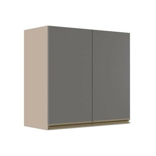Módulo Armário Aéreo 68x70x34cm 2 Portas 100% MDF Cozinha Modulada Gold J Robel Fendi/Cinza Matte Módulo Armário Aéreo 68x70x34cm 2 Portas 100% MDF Cozinha Modulada Gold J Robel Fendi/Cinza Matte