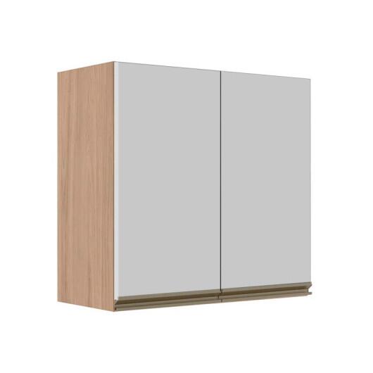 Módulo Armário Aéreo 68x70x34cm 2 Portas 100% MDF Cozinha Modulada Gold J Robel Hanover/Branco Matte Módulo Armário Aéreo 68x70x34cm 2 Portas 100% MDF Cozinha Modulada Gold J Robel Hanover/Branco Matte