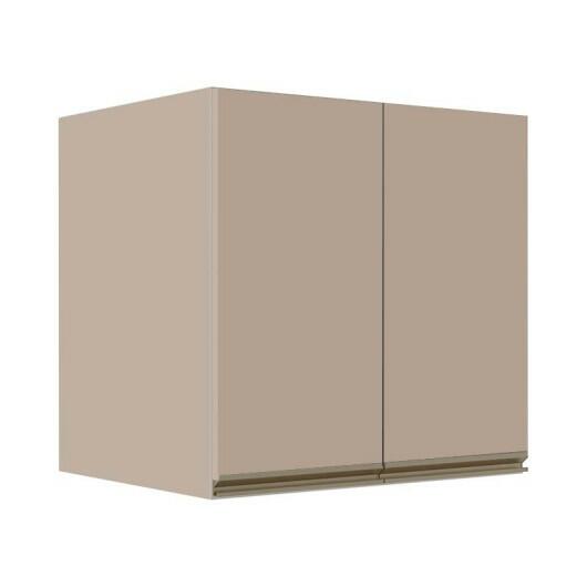 Módulo Armário Aéreo 68x60x56cm 2 Portas 100% MDF Cozinha Modulada Gold J Robel Fendi/Fendi Matte