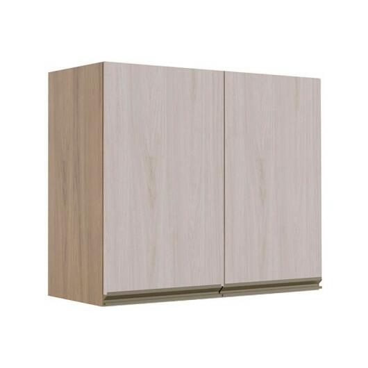 Módulo Armário Aéreo 68x80 2 Portas 100% MDF Cozinha Modulada Gold Robel Hanover/Aspen