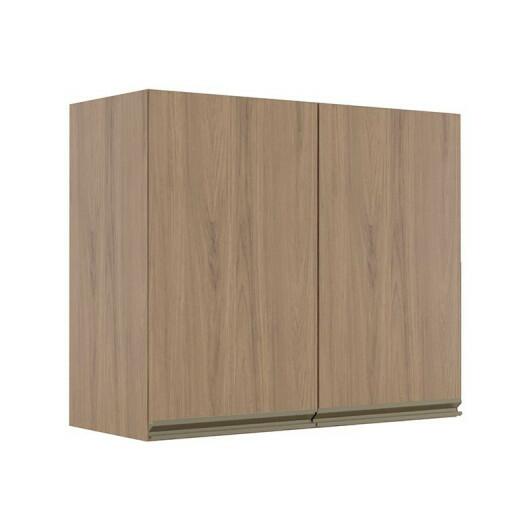 Módulo Armário Aéreo 68x80 2 Portas 100% MDF Cozinha Modulada Gold Robel Hanover/Hanover