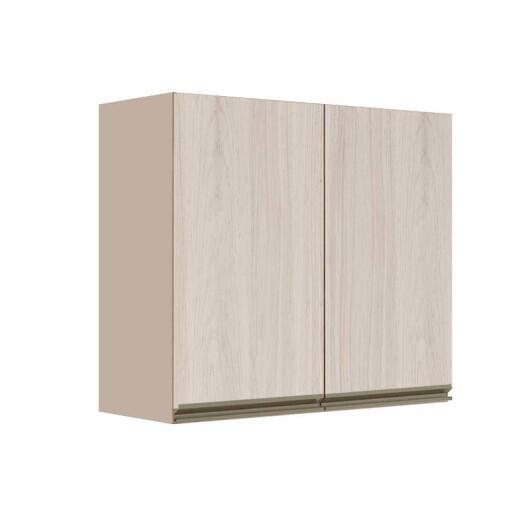Módulo Armário Aéreo 68x80x34cm 2 Portas 100% MDF Cozinha Modulada Gold J Robel Fendi/Aspen Módulo Armário Aéreo 68x80x34cm 2 Portas 100% MDF Cozinha Modulada Gold J Robel Fendi/Aspen