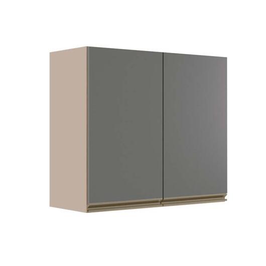 Módulo Armário Aéreo 68x80x34cm 2 Portas 100% MDF Cozinha Modulada Gold J Robel Fendi/Cinza Matte Módulo Armário Aéreo 68x80x34cm 2 Portas 100% MDF Cozinha Modulada Gold J Robel Fendi/Cinza Matte
