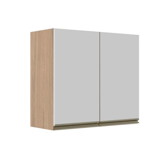 Módulo Armário Aéreo 68x80x34cm 2 Portas 100% MDF Cozinha Modulada Gold J Robel Hanover/Branco Matte Módulo Armário Aéreo 68x80x34cm 2 Portas 100% MDF Cozinha Modulada Gold J Robel Hanover/Branco Matte