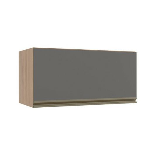 Módulo Armário Aéreo 70cm Porta Basculante 100% MDF Cozinha Modulada Gold Robel Hanover/Cinza