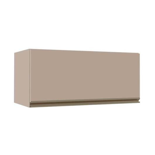 Módulo Armário Aéreo 80cm Porta Basculante 100% MDF Cozinha Modulada Gold J Robel Fendi/Fendi Matte