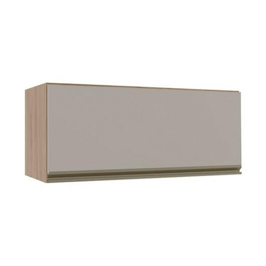 Módulo Armário Aéreo 80cm Porta Basculante 100% MDF Cozinha Modulada Gold Robel Hanover/Fendi
