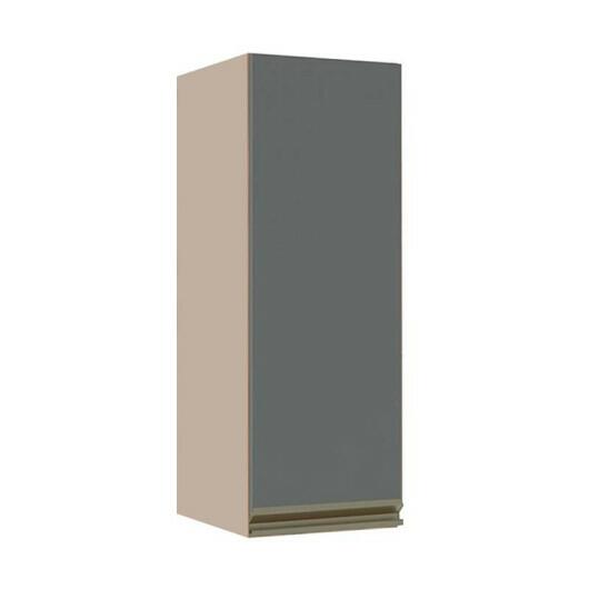 Módulo Armário Aéreo 88x30x34cm 1 Porta 100% MDF Cozinha Modulada Gold J Robel Fendi/Cinza Matte Módulo Armário Aéreo 88x30x34cm 1 Porta 100% MDF Cozinha Modulada Gold J Robel Fendi/Cinza Matte